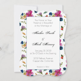 Invitaciones de firma Floral Joyeaux