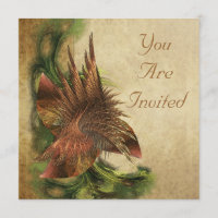 Invitaciones de Flor de Paraíso Fractal