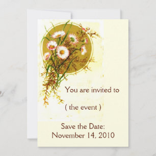 Invitaciones de flores