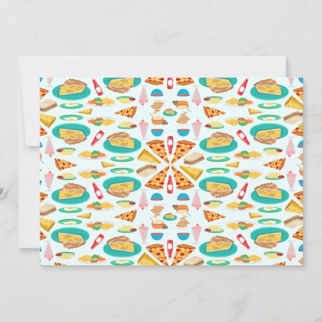 Invitaciones de Foodie (Anverso)