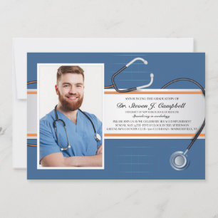 Invitaciones de Foto con Estetoscopio 2