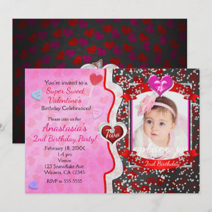 Invitaciones de Foto de Fiesta de Cumpleaños del D