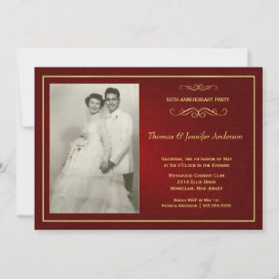 Invitaciones de Foto para Aniversario de Boda - 50