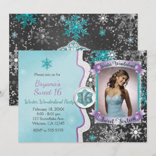 Invitaciones de Foto para Fiesta Sweet 16 de Paisa