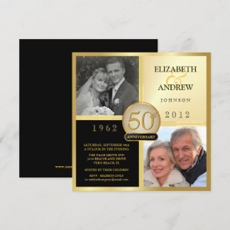 Invitaciones de fotos de aniversario de bodas ento