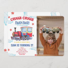 Invitaciones de Fotos de Tren