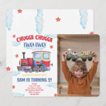 Invitaciones de Fotos de Trenes