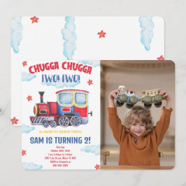 Invitaciones de Fotos de Trenes