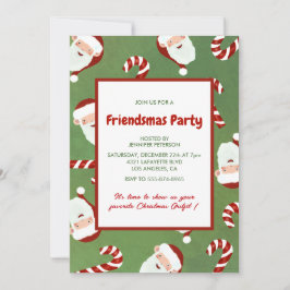 Invitaciones de Friendsmas Azúcar de cebada de San