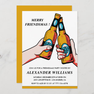 Invitaciones de Friendsmas Merry Friendsmas Beer
