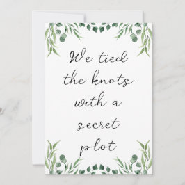 invitaciones de fugas de recién casados modernos