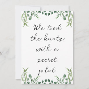 invitaciones de fugas de recién casados modernos