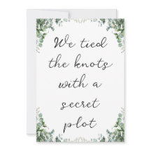 invitaciones de fugas de recién casados modernos