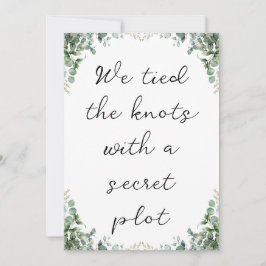 invitaciones de fugas de recién casados modernos