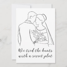 invitaciones de fugas de recién casados modernos