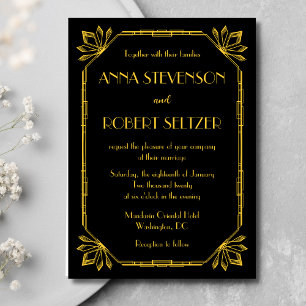 Invitaciones de Gatsby Art Deco Great