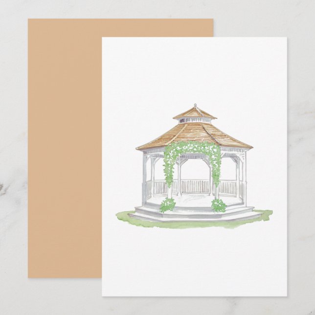 Invitaciones de Gazebo (Anverso / Reverso)