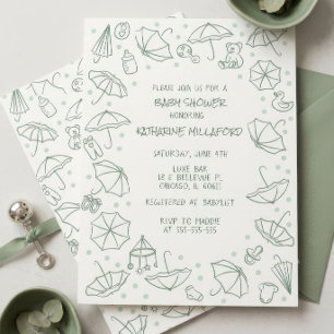 Invitaciones de género neutral para baby shower   