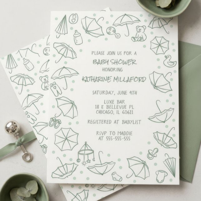 Invitaciones de género neutral para baby shower |  (Subido por el creador)