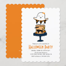 Invitaciones de Ghost Halloween