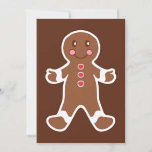 Invitaciones de Gingerbread Boy