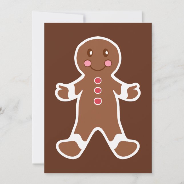 Invitaciones de Gingerbread Boy (Anverso)