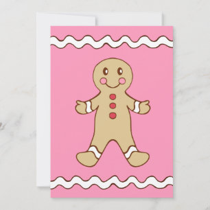 Invitaciones de Gingerbread Boy