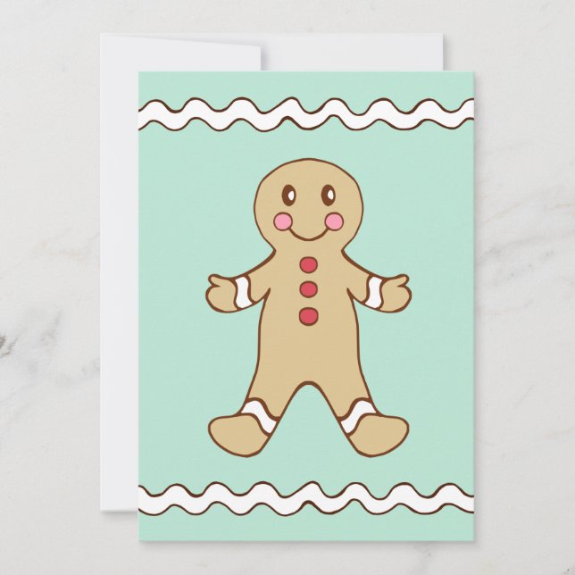 Invitaciones de Gingerbread Boy (Anverso)