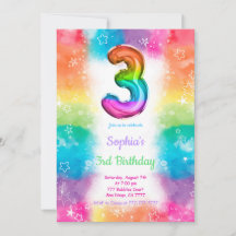 Invitaciones de globos