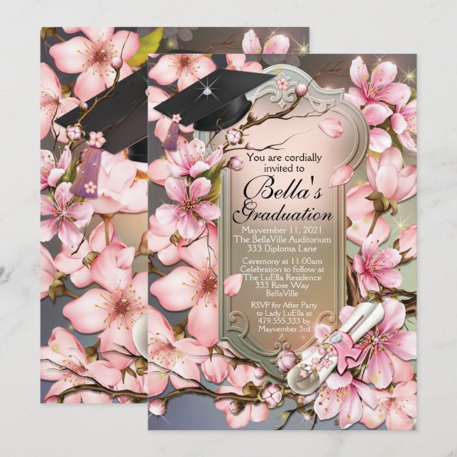 Invitaciones de graduación (Anverso / Reverso)