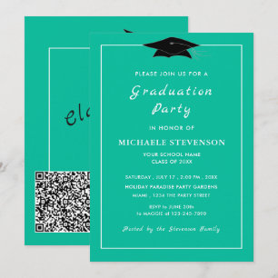 Invitaciones de Graduación con Código QR Elija Col