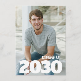 Invitaciones de graduación con foto modernas para