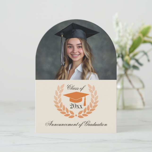 Invitaciones de graduación de la Escuela de Arco F (Anverso de pie)
