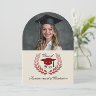 Invitaciones de graduación de la Escuela de Arco F