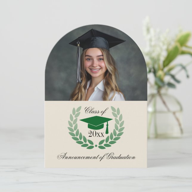 Invitaciones de graduación de la Escuela de Arco F (Anverso de pie)
