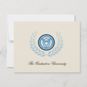 Invitaciones de graduación de la escuela de logoti