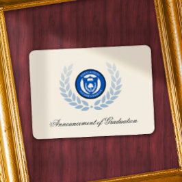 Invitaciones de graduación de la escuela de logoti