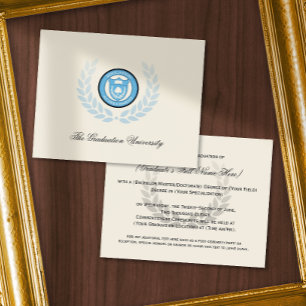 Invitaciones de graduación de la escuela de logoti