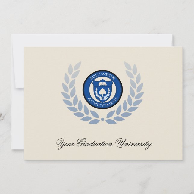 invitaciones de graduación de la Escuela Escudo Az (Anverso)