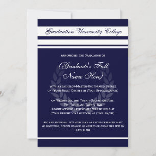 Invitaciones de Graduación de la Escuela Formal (A