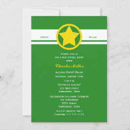 Invitaciones de graduación de la Policía Adjunta V