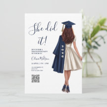 invitaciones de graduación ella lo hizo,Graduación