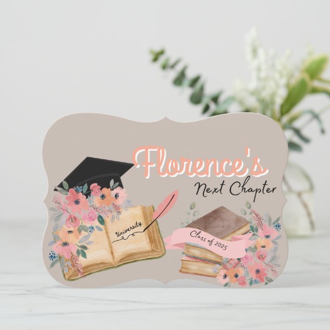 Invitaciones de graduación para el próximo capítul (Anverso de pie)