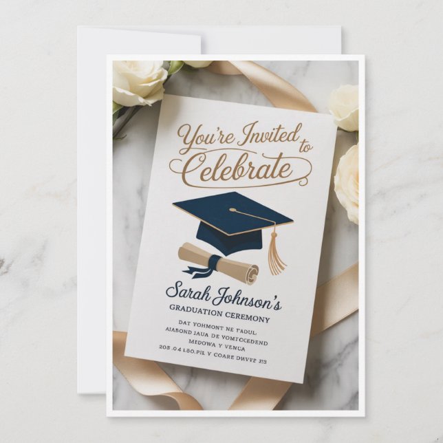 Invitaciones de Graduación 🎓 – Personalizadas  (Anverso)