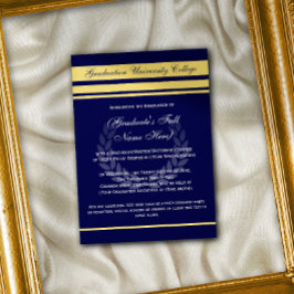 Invitaciones de graduación universitaria formal Bl