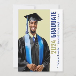 Invitaciones de graduados masculinos de African Am