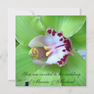 Invitaciones de Green Orchids