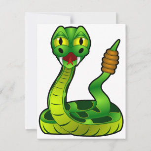 Invitaciones de Green Rattlesnake