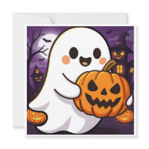 Invitaciones de Halloween BOO