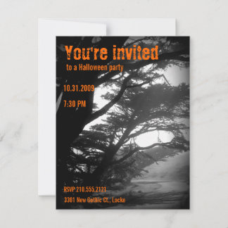 Invitaciones de Halloween embrujadas